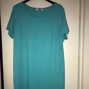 Avenue Teal Jersey Dress